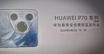 Läckta bilden avslöjar: Huawei P70-serien visas 20 april